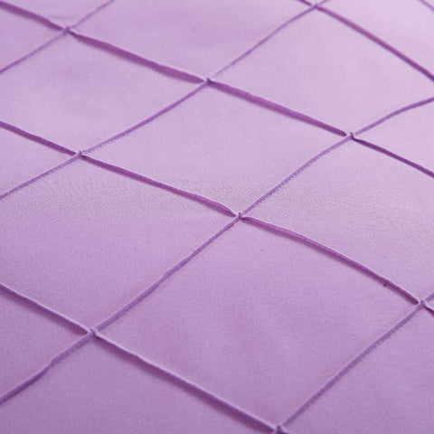 Exotic Embellish Cross Pleated Duvet Set - Bright Purple