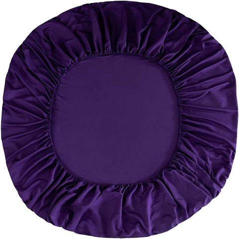 Rich Cotton Fitted Sheet with Pillow covers - Purple