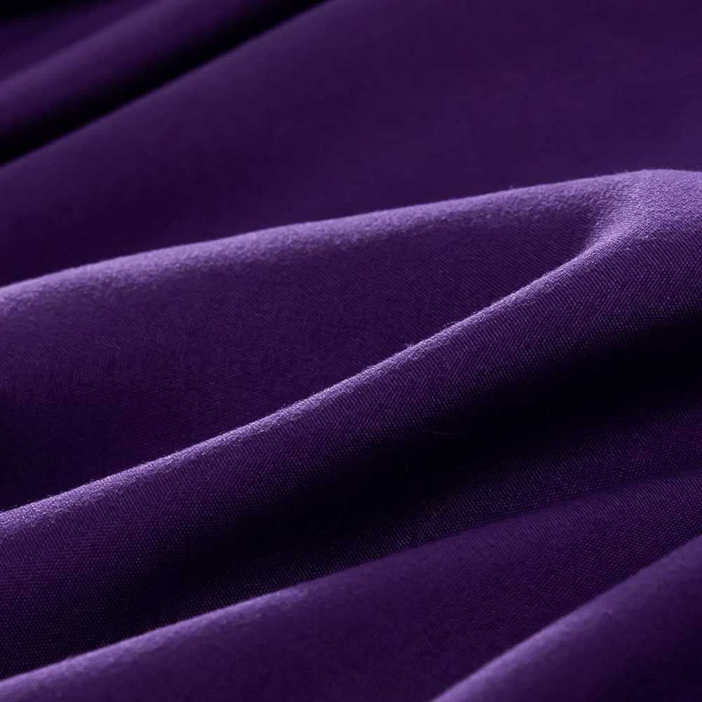 Rich Cotton Fitted Sheet with Pillow covers - Purple