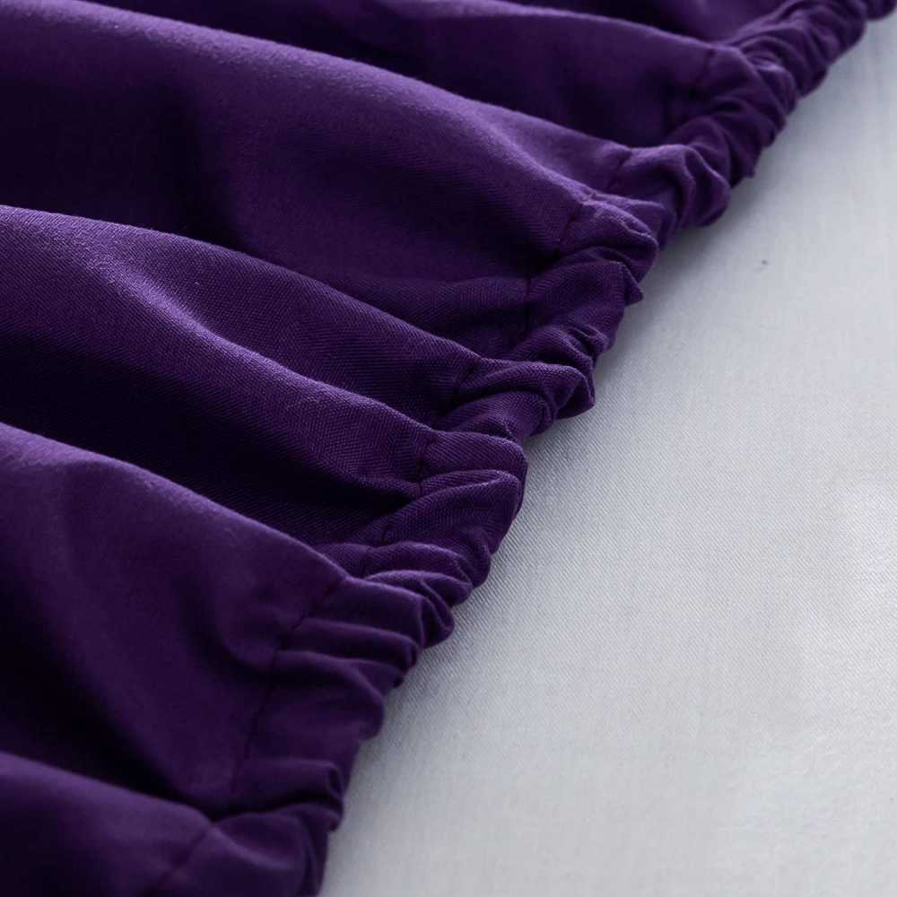 Rich Cotton Fitted Sheet with Pillow covers - Purple