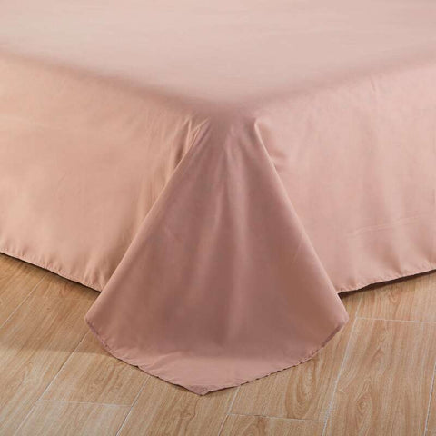 Exotic Embellish Cross Pleated Duvet Set - Peach