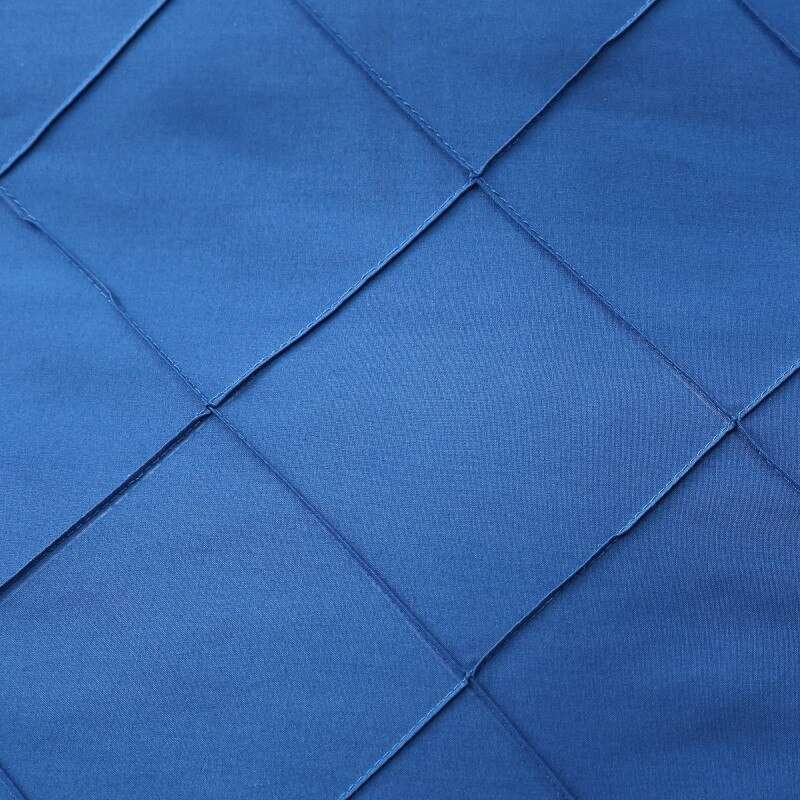 Exotic Embellish Cross Pleated Duvet Set - Royal Blue