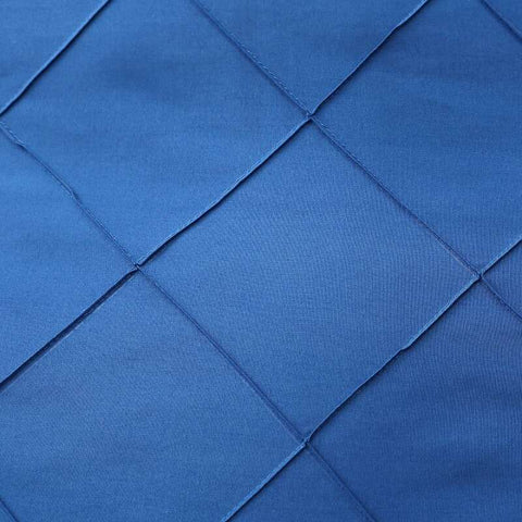 Exotic Embellish Cross Pleated Duvet Set - Royal Blue