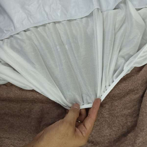 Terry Cotton Waterproof Mattress Protector - Brown