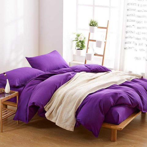 Luxury Deep Purple Duvet Set