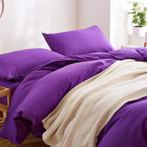 Luxury Deep Purple Duvet Set