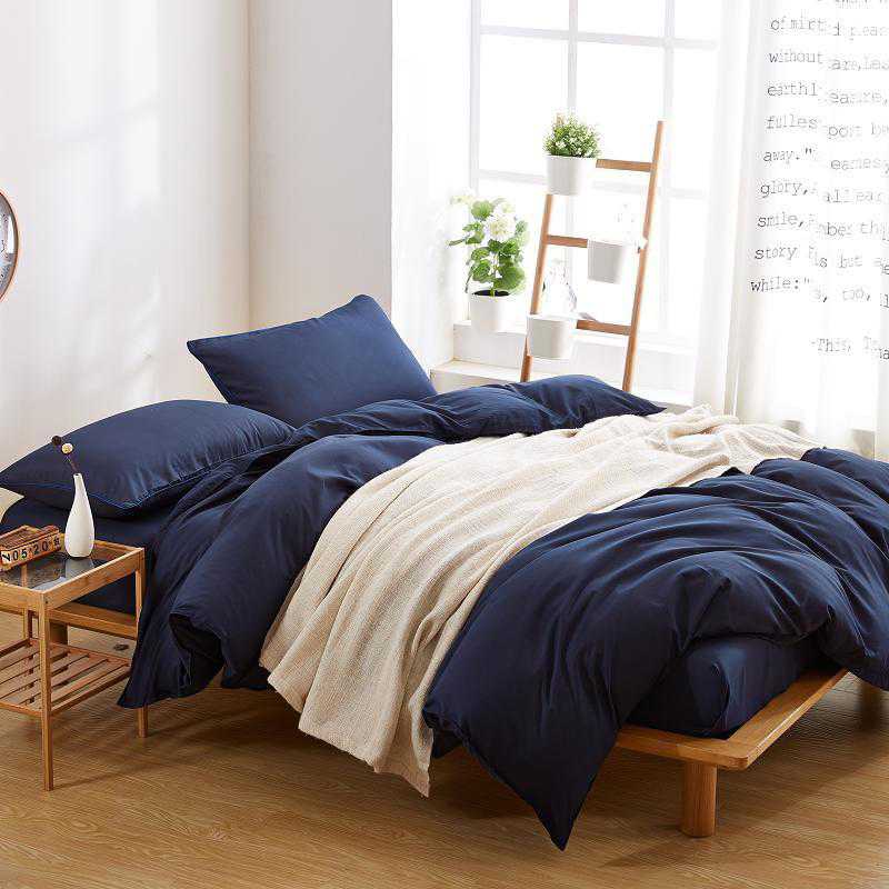 Luxury Navy Blue Duvet Set