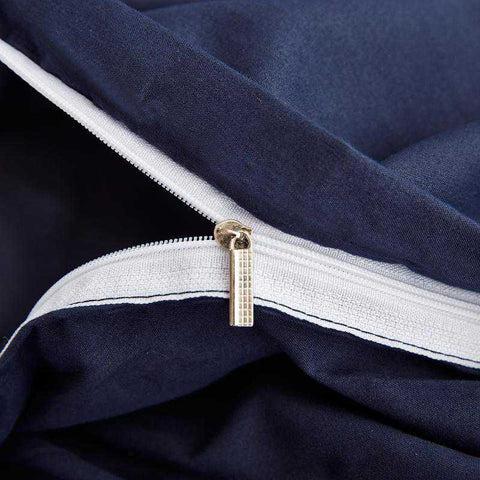 Luxury Navy Blue Duvet Set