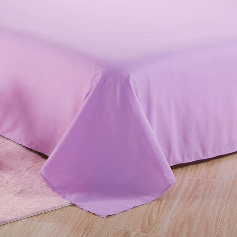 Exotic Embellish Cross Pleated Duvet Set - Bright Purple