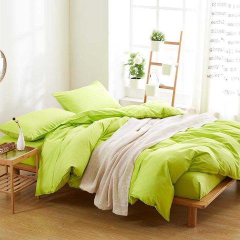 Luxury Lime Green Duvet Set