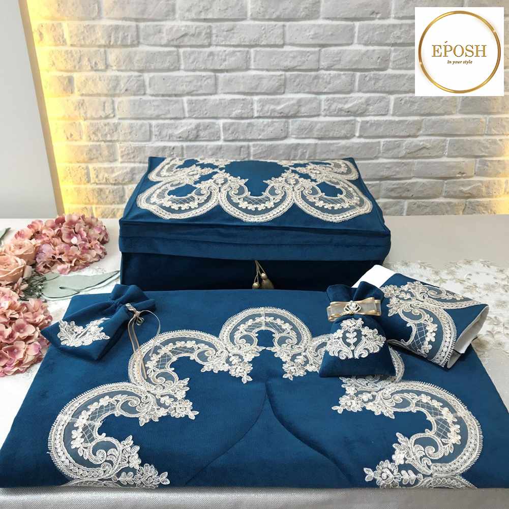 Islamic Prayer Mat set - Blue