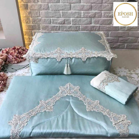 Islamic Prayer Mat set - Cyan