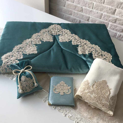 Islamic Prayer Mat set - Teal