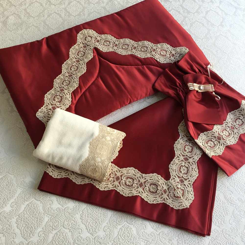 Islamic Prayer Mat set - Red