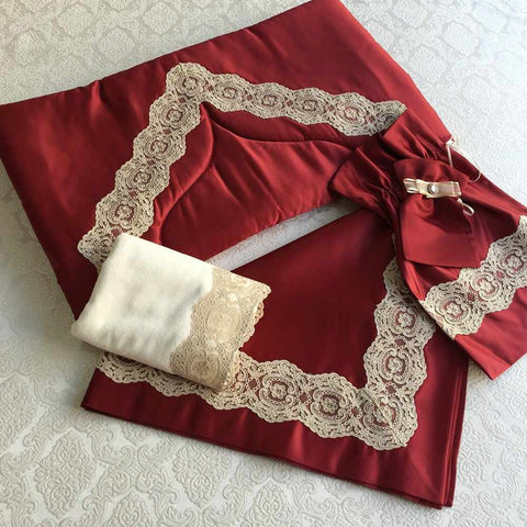 Islamic Prayer Mat set - Red