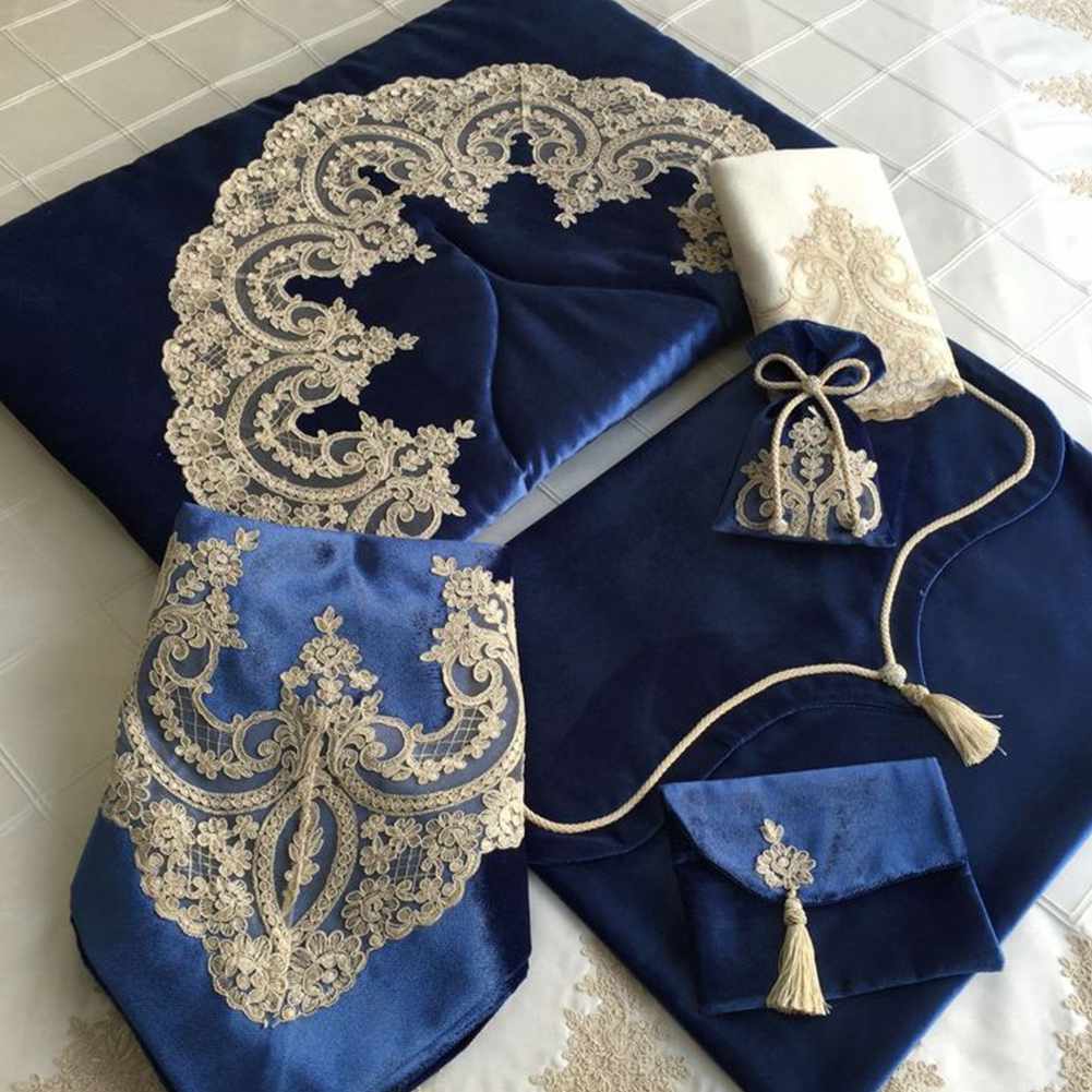 Islamic Prayer Mat set - Blue