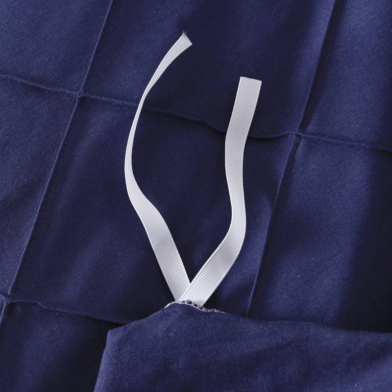 Exotic Embellish Cross Pleated Duvet Set - Blue