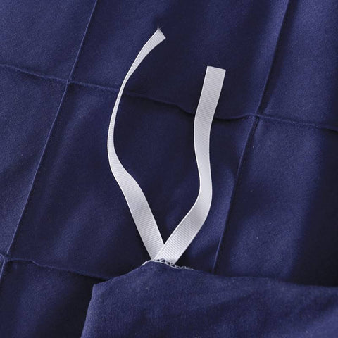 Exotic Embellish Cross Pleated Duvet Set - Blue