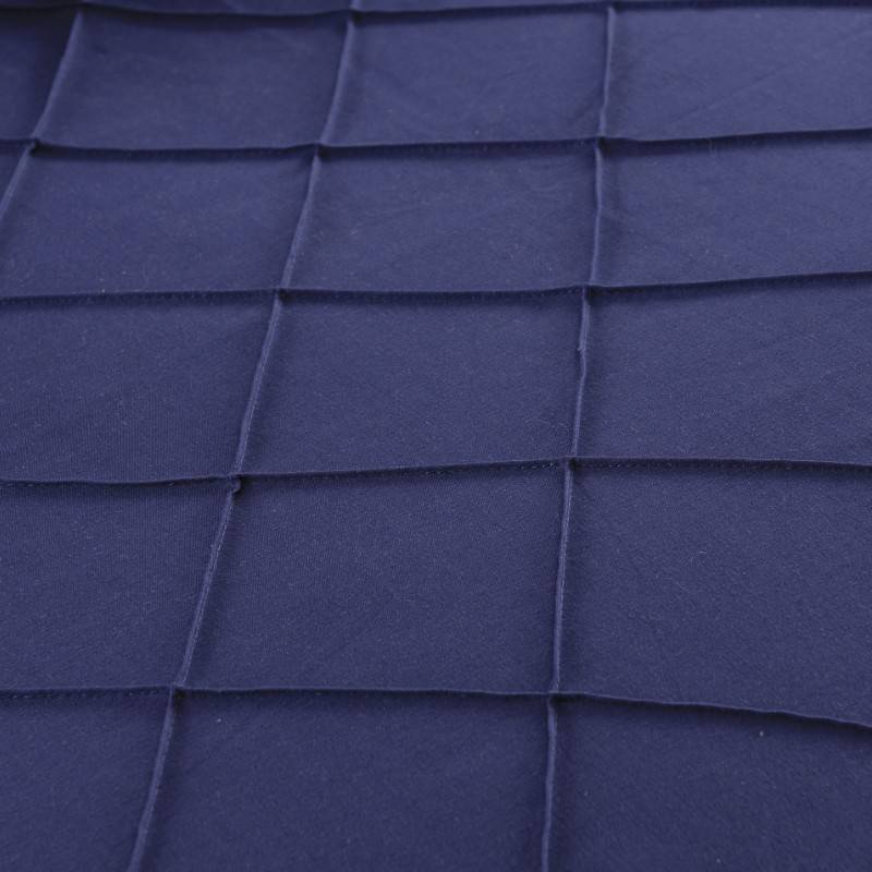 Exotic Embellish Cross Pleated Duvet Set - Blue
