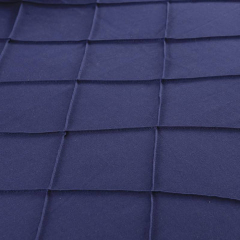 Exotic Embellish Cross Pleated Duvet Set - Blue