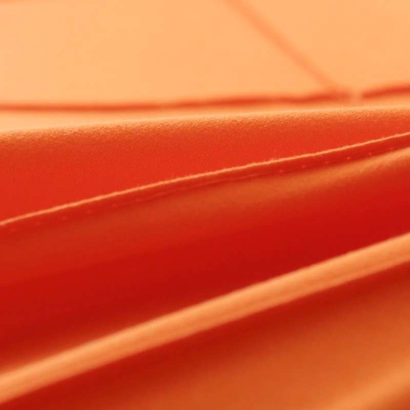Exotic Embellish Cross Pleated Duvet Set - Orange