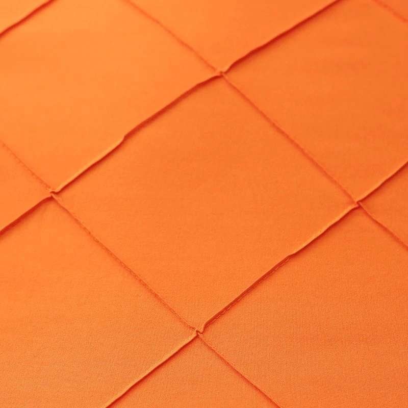 Exotic Embellish Cross Pleated Duvet Set - Orange