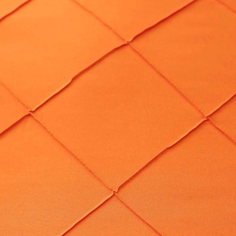 Exotic Embellish Cross Pleated Duvet Set - Orange