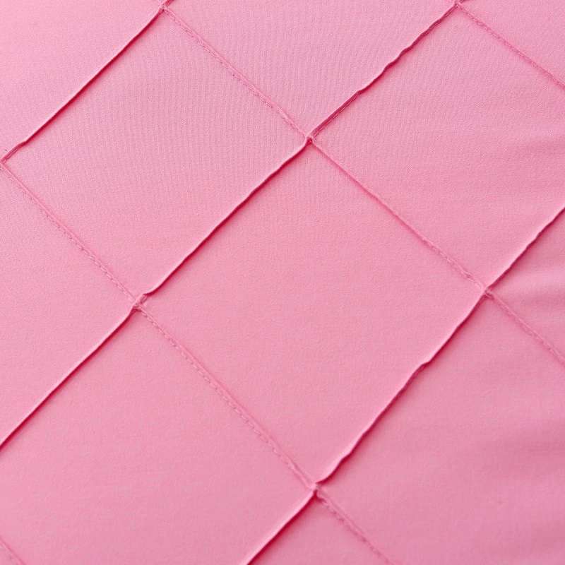 Exotic Embellish Cross Pleated Duvet Set - Pink