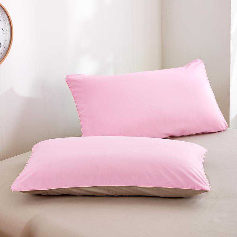 Luxury Reversible Pink And Beige Duvet Set