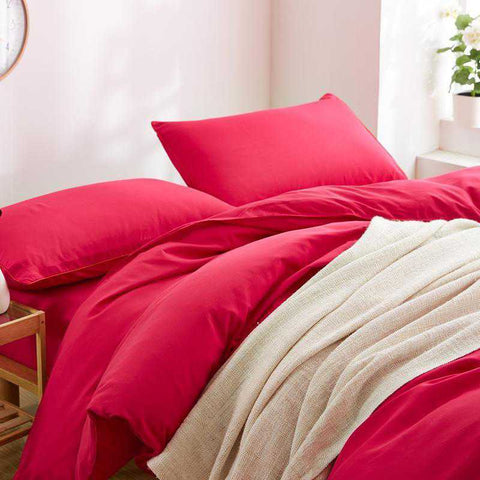 Luxury Rose Red Duvet Set