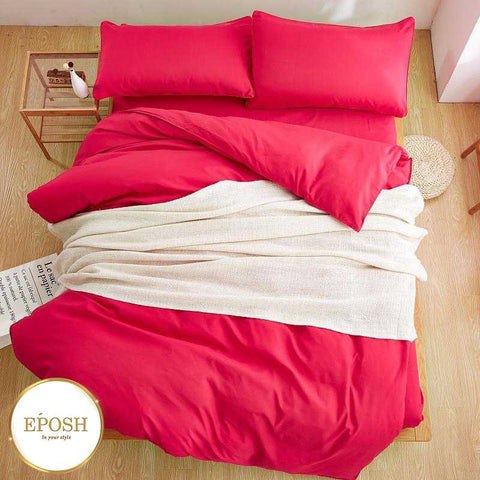 Luxury Rose Red Duvet Set