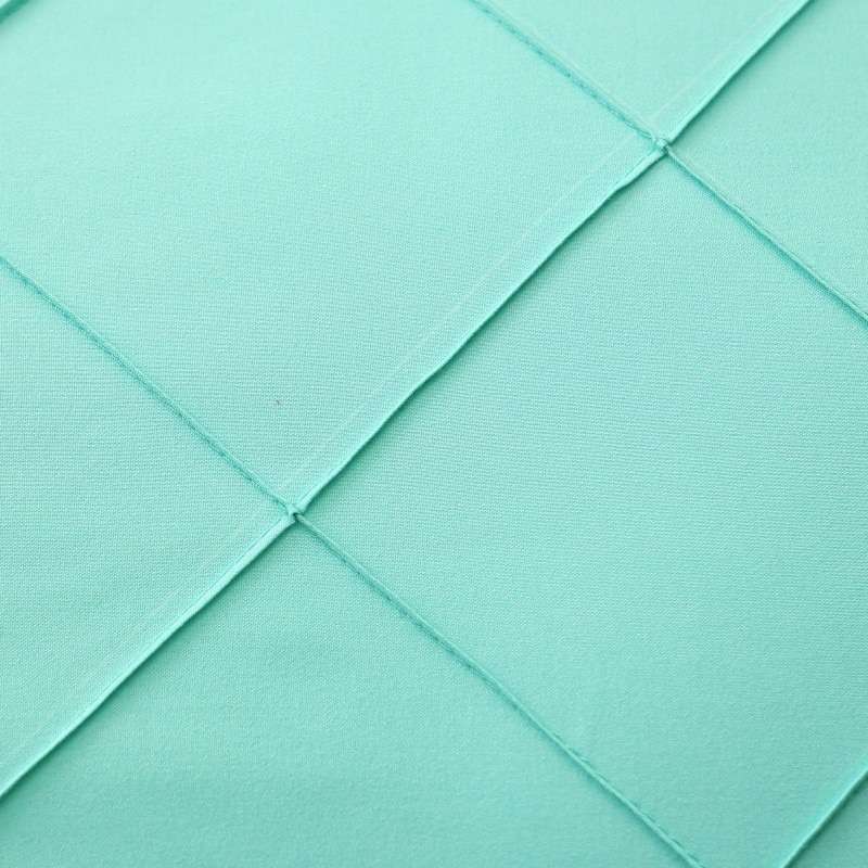 Exotic Embellish Cross Pleated Duvet Set - Aqua Green