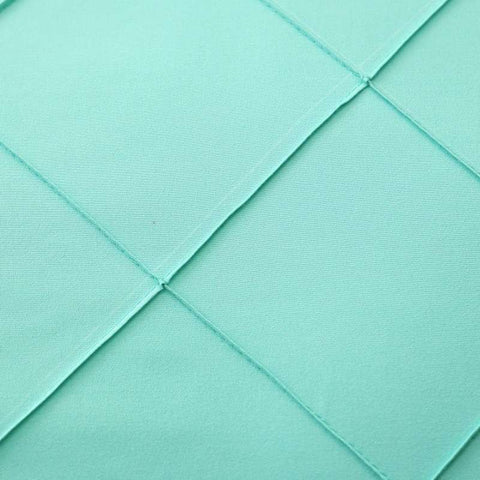 Exotic Embellish Cross Pleated Duvet Set - Aqua Green