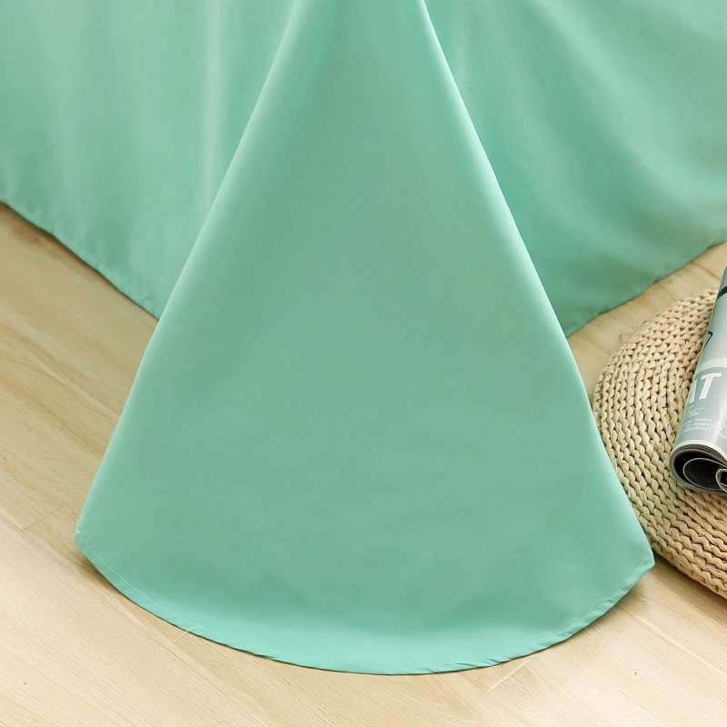 Exotic Embellish Cross Pleated Duvet Set - Aqua Green