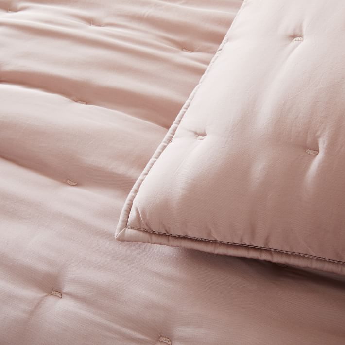 Velvet Bedspread Tea Pink