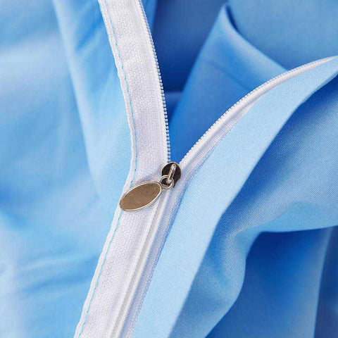 Luxury Sky Blue Duvet Set