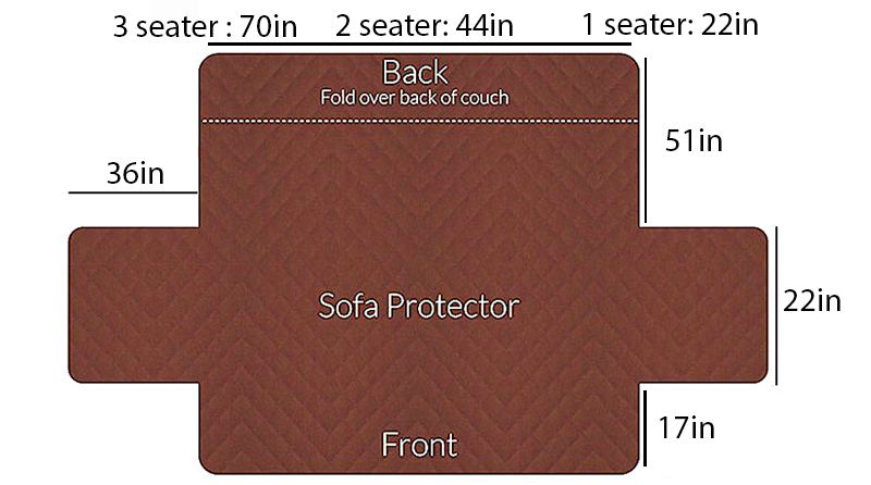 Quilted Sofa covers Non-slip - Grey