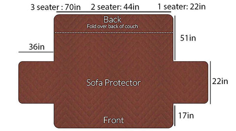 Quilted Sofa covers Non-slip - Grey