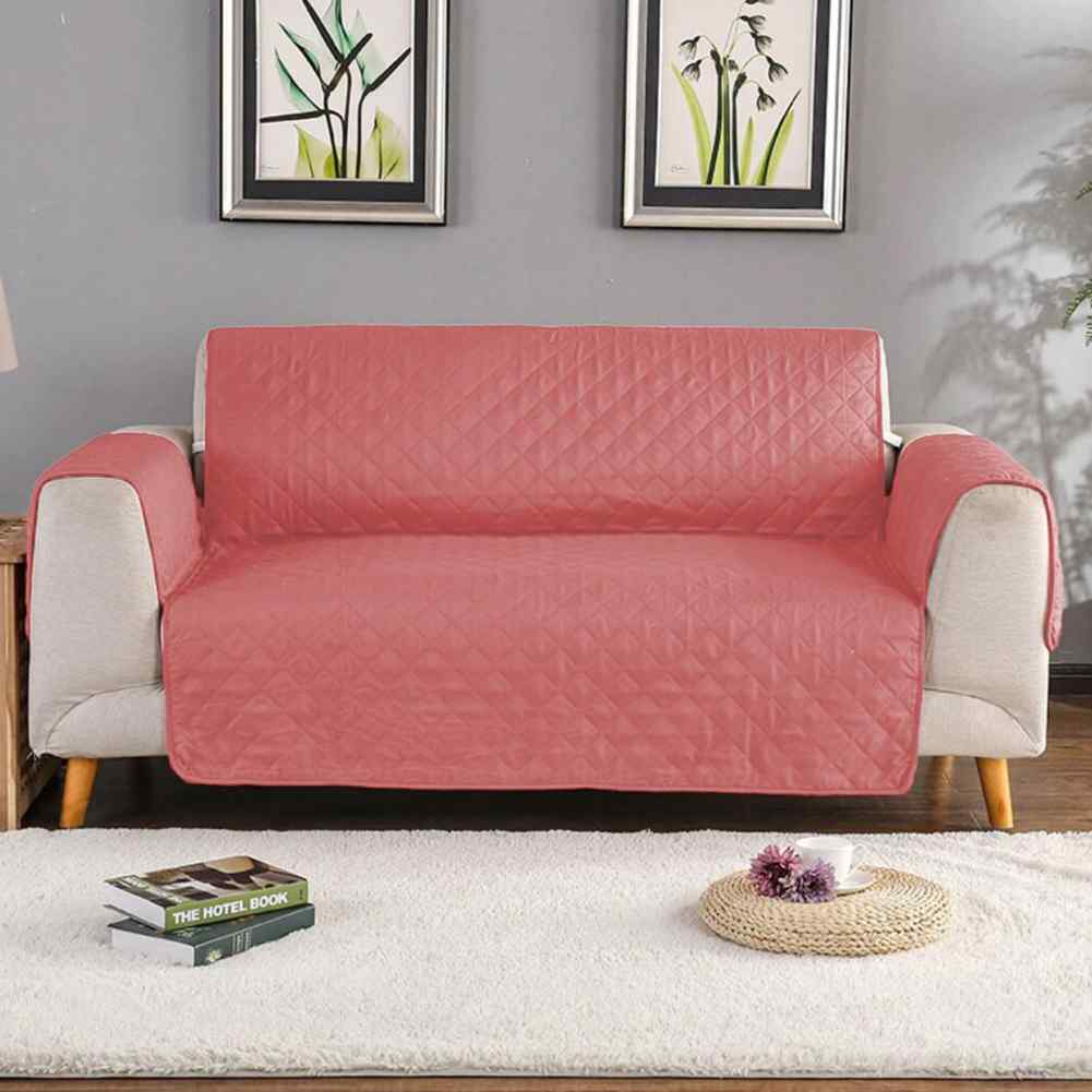 Quilted Sofa covers Non-slip - Pink