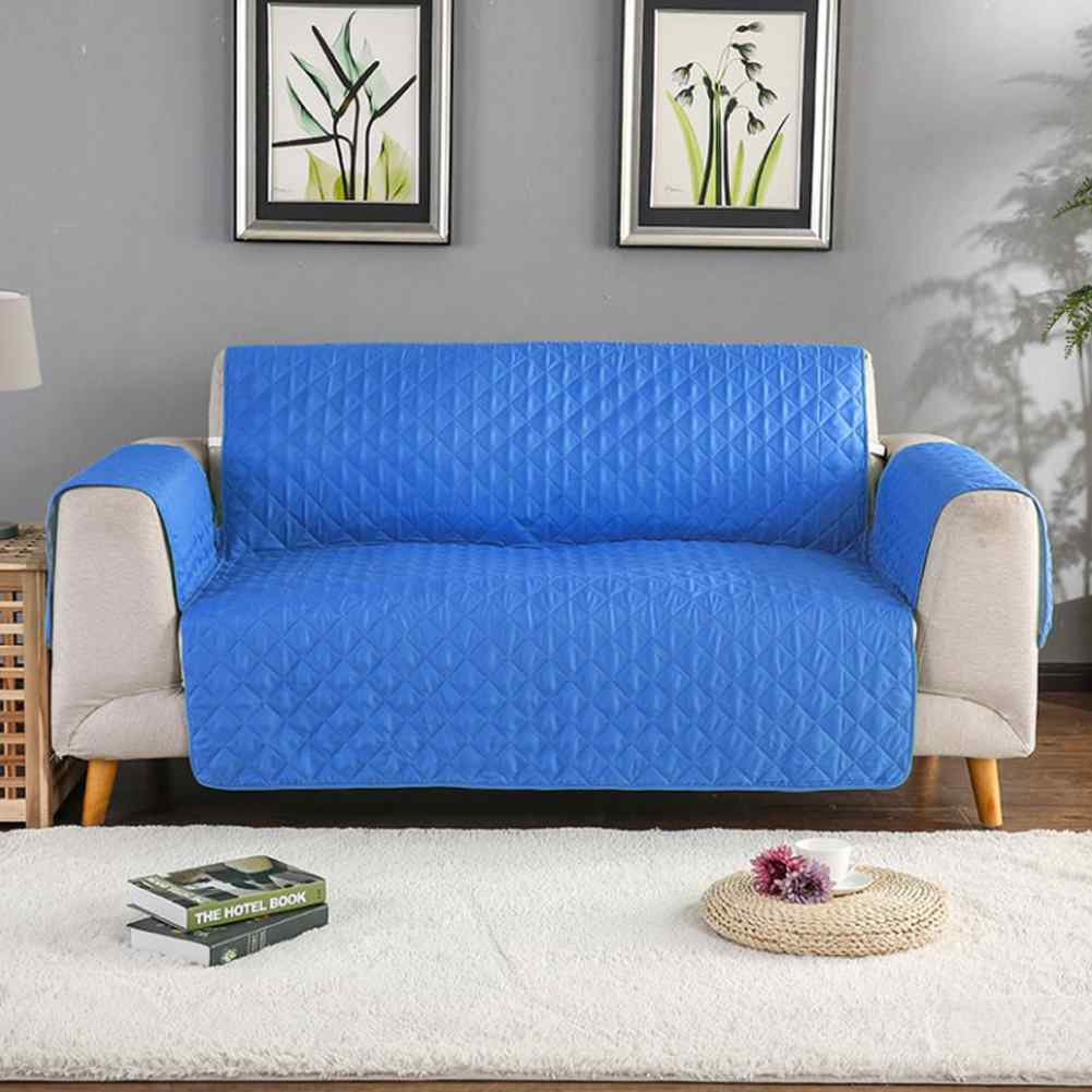Quilted Sofa covers Non-slip - Royal Blue
