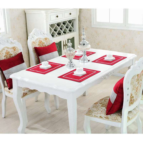 Silk Table Runner Red