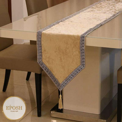 Velvet Table Runner Golden