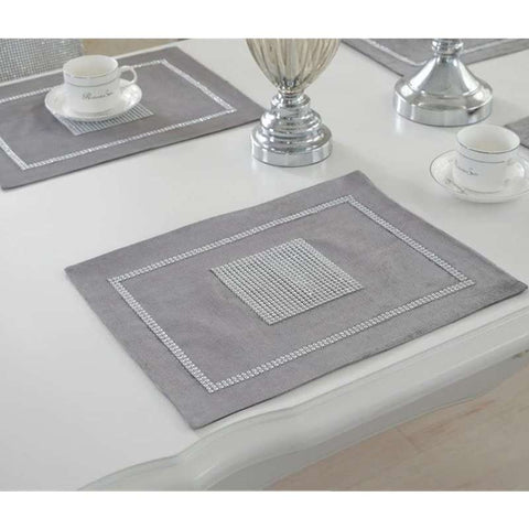Silk Table Runner Silver