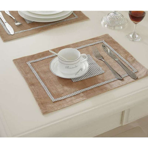 Silk Table Runner Khaki