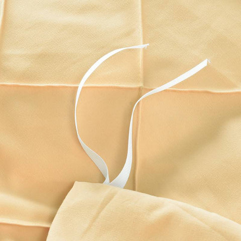 Exotic Embellish Cross Pleated Duvet Set - Daisy Yellow